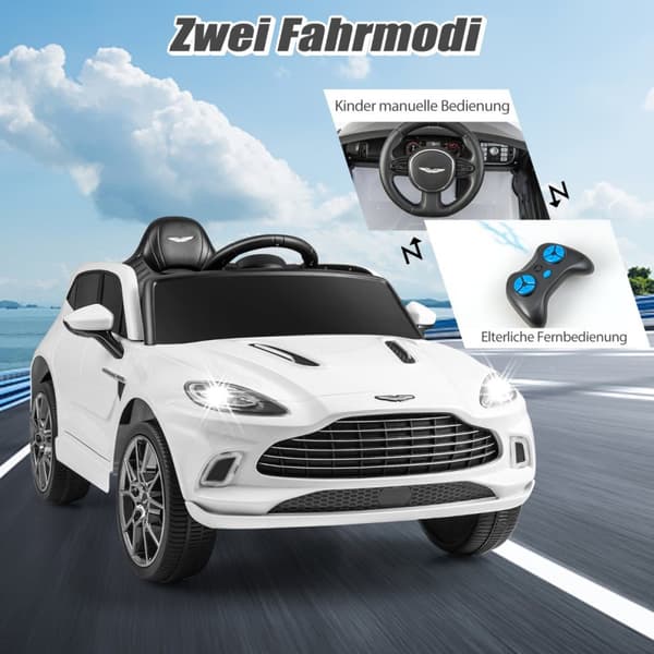 Lasten sähköauto, 12V Aston Martin DBX, 106x62x51.5 cm, pinkki