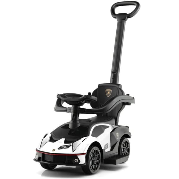 Køretøj til at skubbe, Lamborghini-licenseret, 34x15.5x35.5 tommer, Grøn/Hvid