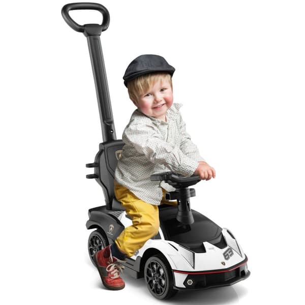 Køretøj til at skubbe, Lamborghini-licenseret, 34x15.5x35.5 tommer, Grøn/Hvid