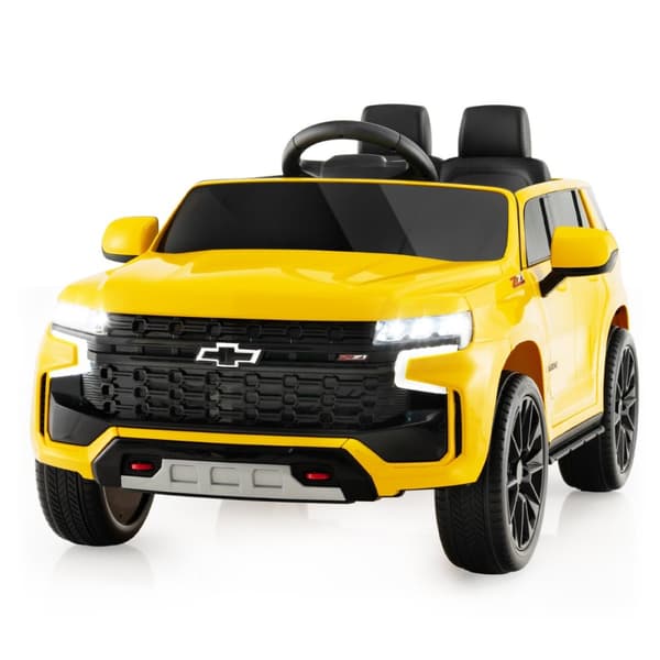 Lasten sähköauto, Chevrolet, 68x104x53 cm, Keltainen