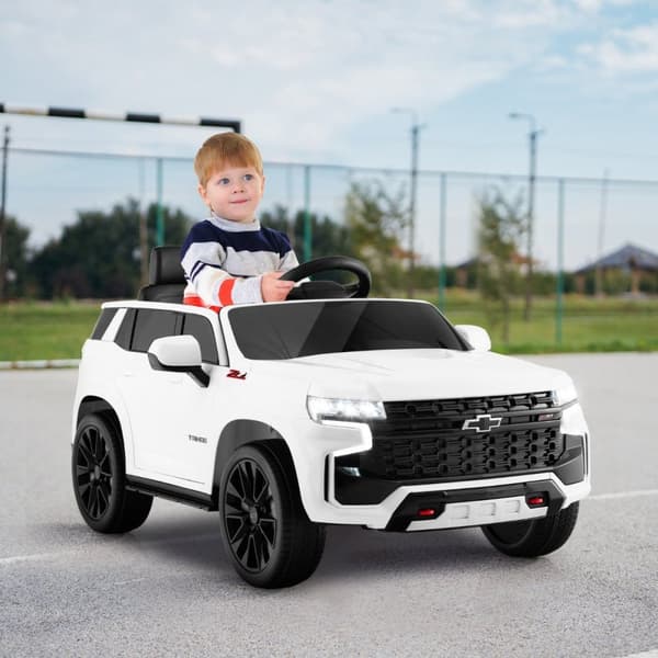 Børns Elektrisk Bil, Chevrolet, 68x104x53 cm, Gul