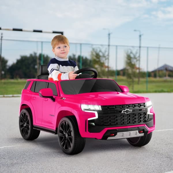 Lasten sähköauto, Chevrolet, 68x104x53 cm, vaaleanpunainen