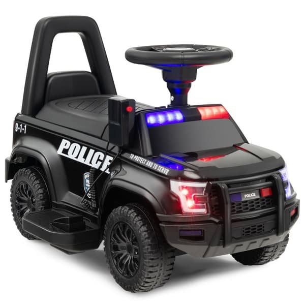 Lasten poliisiauto, 62x44x43 cm, Musta