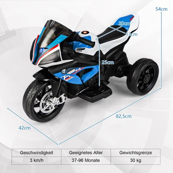 Elektrisk Motorcykel, 82.5x42x54 cm, Blå