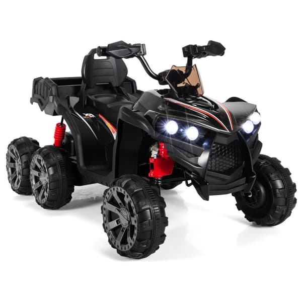 Sähkökäyttöinen lasten quad, 129x69x72 cm, Musta