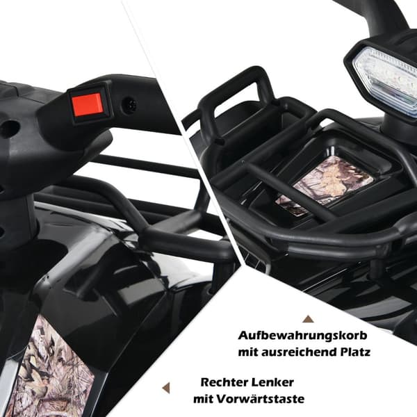 Børns Quad Bike, 44x66x42 cm, Sort