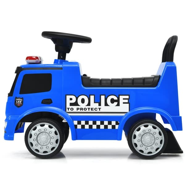 Lasten Poliisiauto, Mercedes Benz Lisensoidtu, Työntöauto, 24x11x17 tuumaa, Sininen