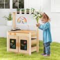 Pikkukuva 3 / 8: Lasten Mutakeittiö Leikkisetti, 27x13.5x37 tuumaa, Luonnonväri