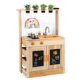 Pikkukuva 1 / 8: Lasten Mutakeittiö Leikkisetti, 27x13.5x37 tuumaa, Luonnonväri