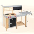 Pikkukuva 5 / 8: Lasten mutakeittiö setti, 35x18x35.5 tuumaa, luonnonharmaa