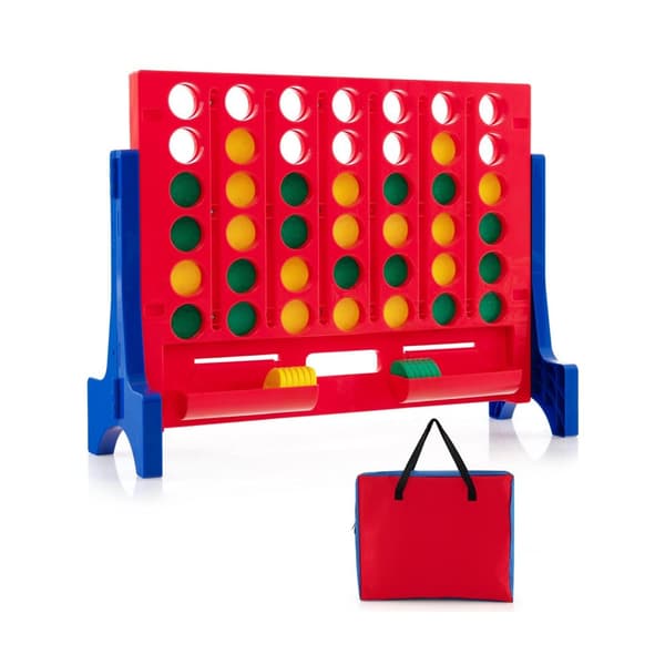 Pelilautasetti, Jumbo 4-in-a-Row -yhteyspeli, 62x20x48.5 cm, sininen