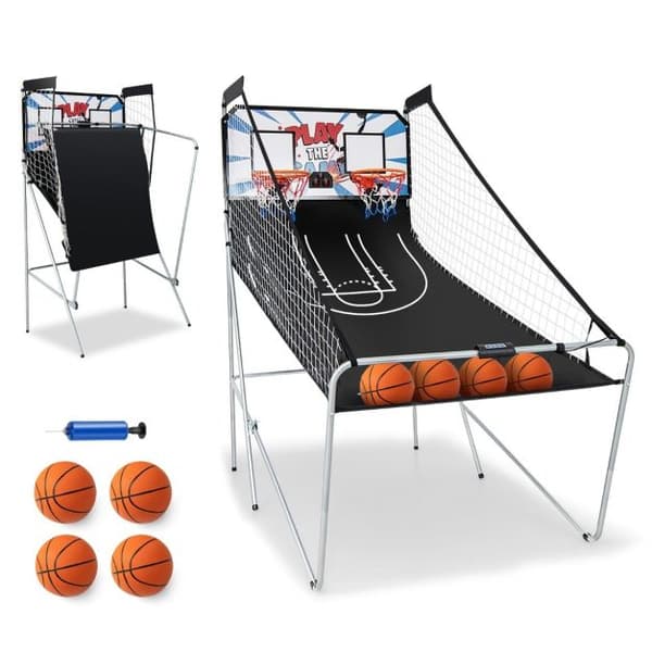 Basketball Arkadespil, 107x202x205 cm, Sort