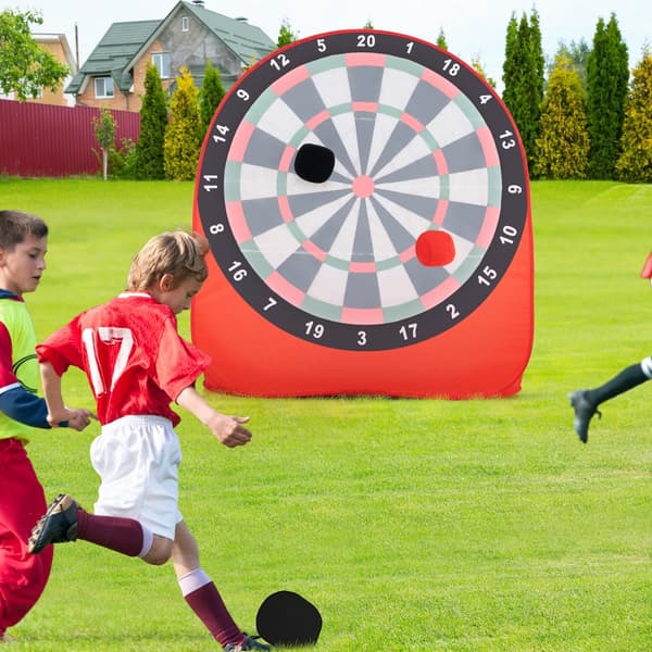 Darts-taulu, 145x132x165 cm, Punainen