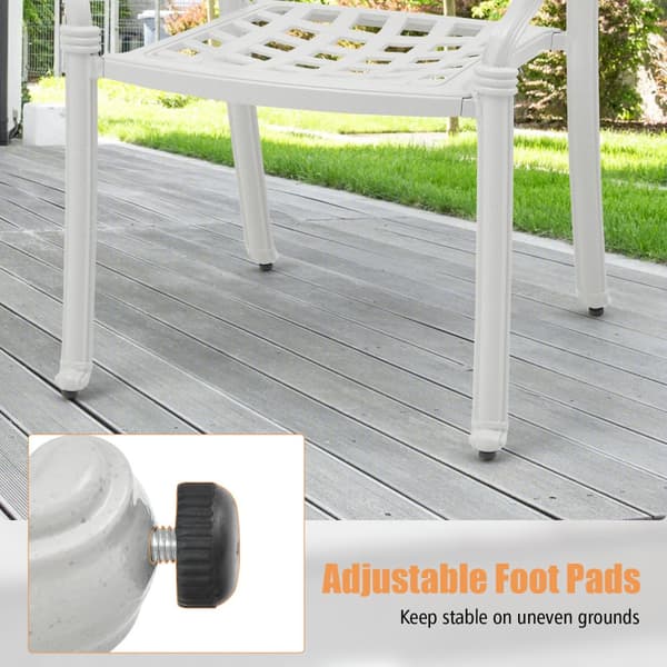 Patiotuolit, 2 kpl valualumiiniset patiotuolit käsinojilla, 26x24x35 tuumaa, ruskea