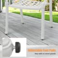 Pikkukuva 7 / 8: Patiotuolit, 2 kpl valualumiiniset patiotuolit käsinojilla, 26x24x35 tuumaa, ruskea
