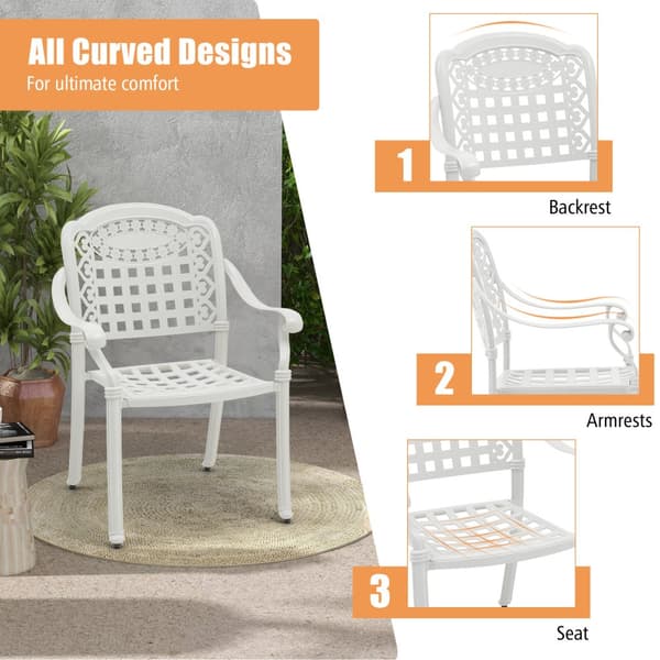 Patiotuolit, 2 kpl valualumiiniset patiotuolit käsinojilla, 26x24x35 tuumaa, ruskea