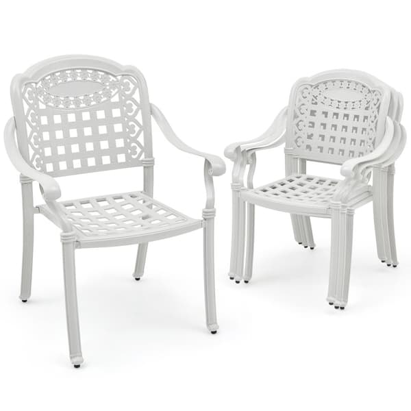 Patiotuolit, 2 kpl valualumiiniset patiotuolit käsinojilla, 26x24x35 tuumaa, ruskea