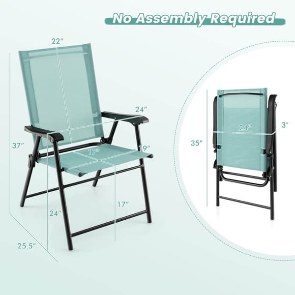Patio Dining Chair, 60x65x93 cm, Sininen