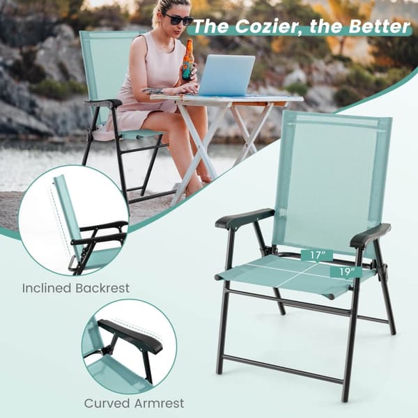 Patio Dining Chair, 60x65x93 cm, Sininen