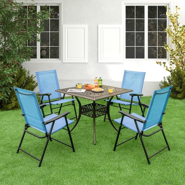 Patio Taitettavat Tuolit, 60x65x93 cm, Sininen