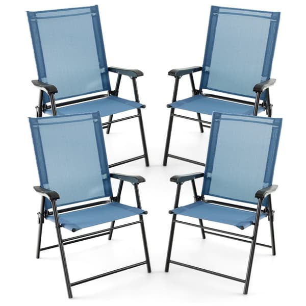Patio Taitettavat Tuolit, 60x65x93 cm, Sininen