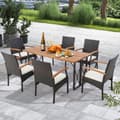 Pikkukuva 3 / 8: Patio Wicker Chair Set, 24x22.5x35 tuumaa, Sekoitettu Ruskea, Vaalea