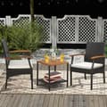 Pikkukuva 2 / 8: Patio Wicker Chair Set, 24x22.5x35 tuumaa, Sekoitettu Ruskea, Vaalea
