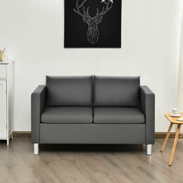 2 Istuttava Sohva, 120x60x62 cm, Harmaa