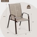 Pikkukuva 4 / 8: Patio Ulkona Ruokailutuoli, 28.5x22x35.5 tuumaa, Harmaa