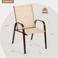 Pikkukuva 4 / 8: Ulkoilmaruokailutuoli, 28.5x22x35.5 tuumaa, Beige