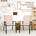 Pikkukuva 6 / 8: Ulkoilmaruokailutuoli, 28.5x22x35.5 tuumaa, Beige