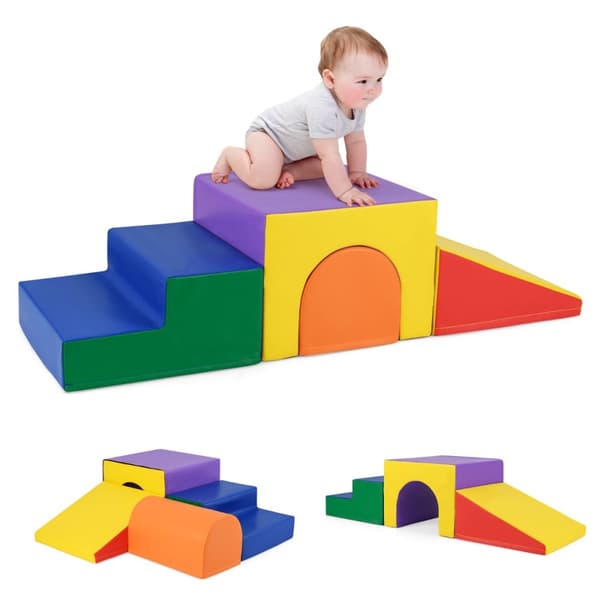 Vaahtomuovipalikkasarja, 50x50x38 cm, 50x50x25 cm, 50x50x25 cm, 50x30x27.5 cm, Monivärinen