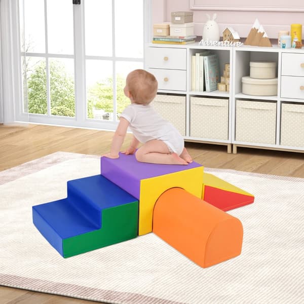 Vaahtomuovipalikkasarja, 50x50x38 cm, 50x50x25 cm, 50x50x25 cm, 50x30x27.5 cm, Monivärinen