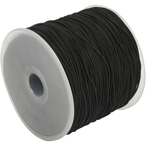 Elastiskt Snöre 1,2 mm - 250 m - Svart