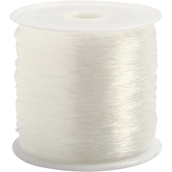 Elastisk Smyckestråd 0,5 mm - Transparent - 100 meter