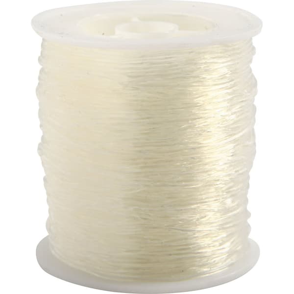 Elastisk Smyckestråd 1mm - Transparent - 50 meter