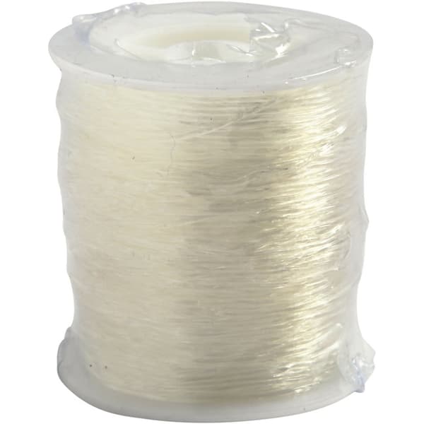 Elastisk Smyckestråd 1mm - Transparent - 50 meter
