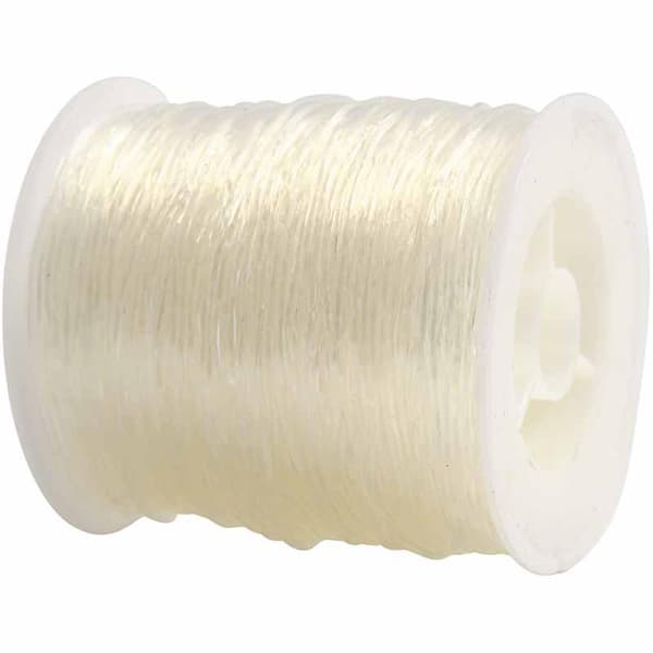 Elastisk Smyckestråd 1mm - Transparent - 50 meter