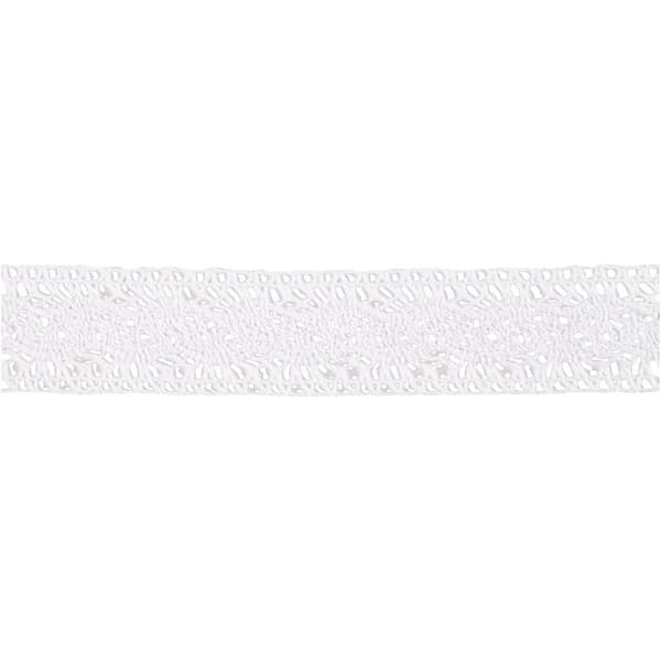 Spetsband 30 mm - Vit Bomull - 10 meter