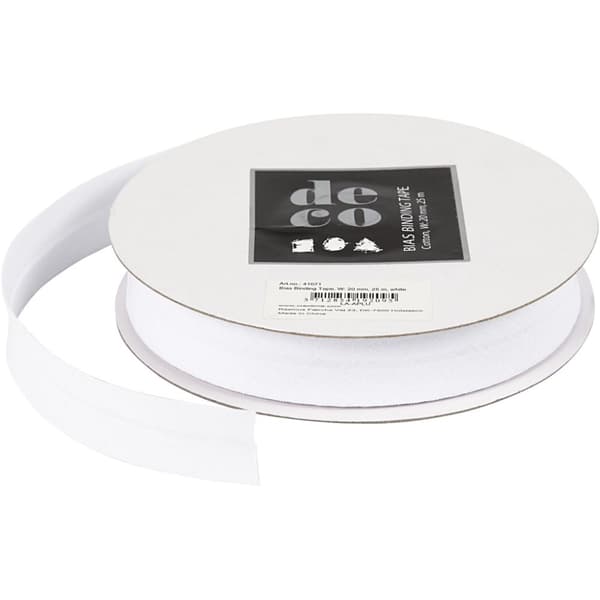 Kantband - B: 20 mm - Vit - 25 m
