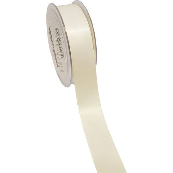 Sidenband 25 mm - Creme - 20 meter