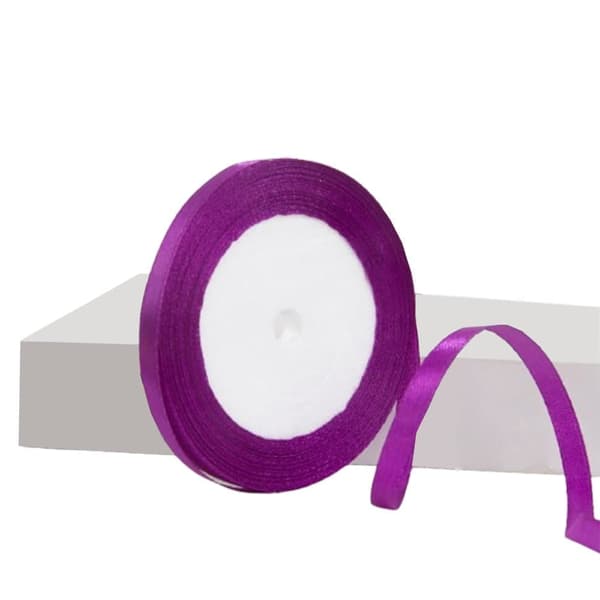 Presentband 22m x 6mm – Dekorativt Satinband för DIY, Håraccessoarer, Buketter och Tårtförpackningar