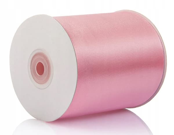 Satinbånd 27 meter x 50 mm lyserødt