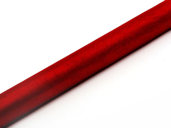 Organza Smooth, punainen, 0,36 x 9 m (1 pkt / 24 kpl) (1 kpl / 9 m)