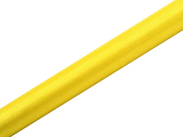 Organza glat, gul, 0,36 x 9 m (1 æske / 24 stk.) (1 stk. / 9 m.)
