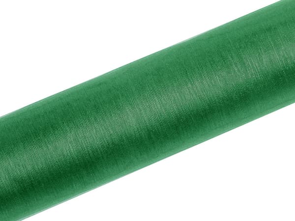 Organza glat, bredde grøn, 0,16 x 9 m (1 æske / 48 stk.) (1 stk. / 9 m.)