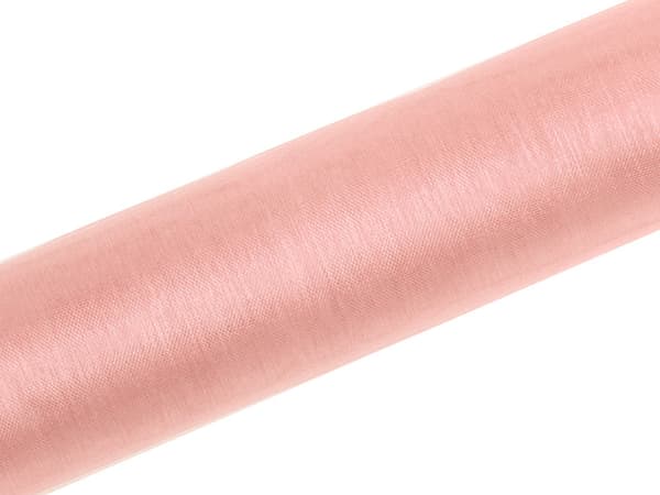 Organza Smooth, vaaleanpunaista, 0,16 x 9 m (1 pkt / 48 kpl) (1 kpl / 9 m)