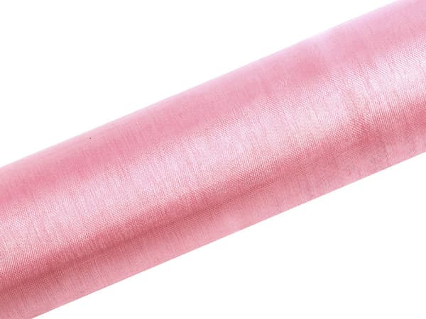 Organza glat, lyserød, 0,16 x 9 m (1 æske / 48 stk.) (1 stk. / 9 m.)