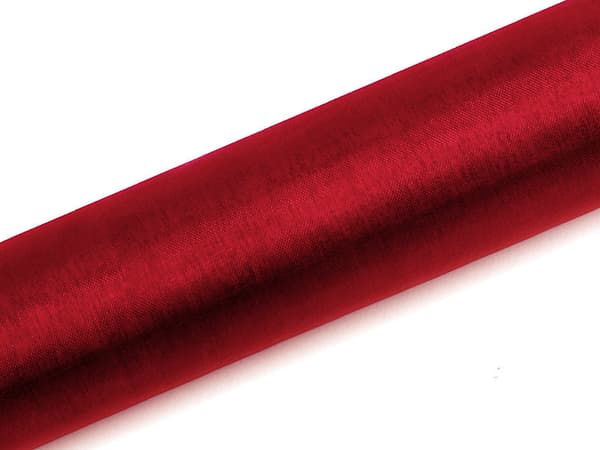 Organza Smooth, punainen, 0,16 x 9 m (1 pkt / 48 kpl) (1 kpl / 9 m)