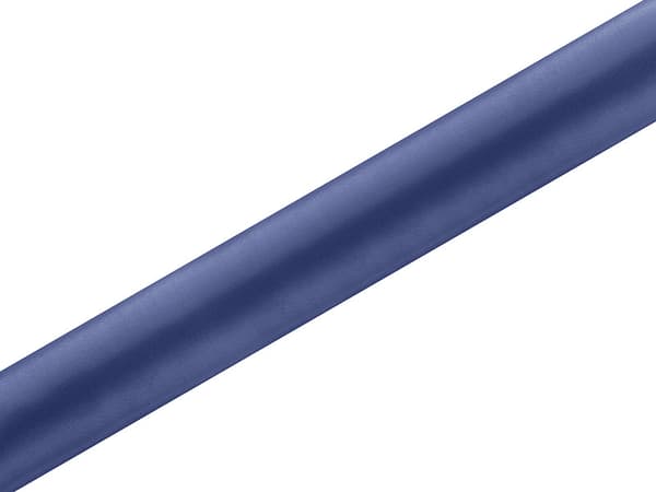 Glat satin, mørkeblå, 0,36 x 9 m (1 æske / 24 stk.) (1 stk. / 9 m.)